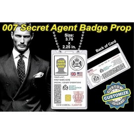 007 Secret Agent ID Badge