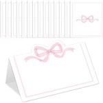 Blue Bow Place Cards