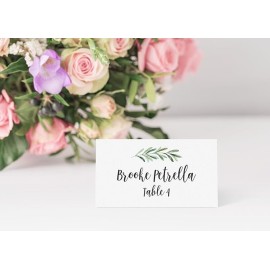 Printed Party Table Place Cards