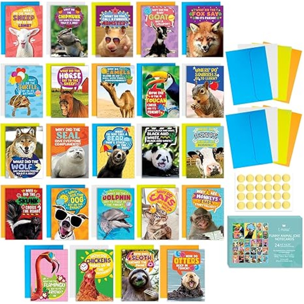 Funny Animal Joke Notecards