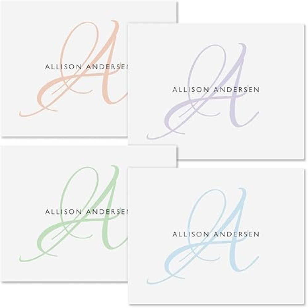 Initial Personalized Note Card