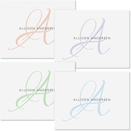 Initial Personalized Note Card